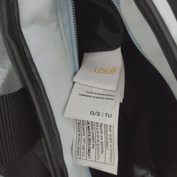 LOLË Ice Blue Mini Lily Backpack/Tote Bag Waxed - Picture 10 of 15